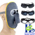 牛皮眼镜劳保电焊眼眼镜鬼脸防护面罩头戴式牛皮电焊面罩 牛皮面罩+专用眼镜灰+头戴绳