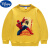 迪士尼（Disney）蜘蛛侠Spider-Man男童女童棉卫衣春秋薄款外套童装卡通上衣 白色 90cm