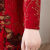 HZZKM冬裙连衣裙女长款裙40-50岁冬季中年妈妈装妈妈旗袍冬装加绒加厚 红色 不加绒9882 XL 建议90-110斤