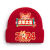 铸固 防寒帽 2024龙年新年针织帽拜年喜庆庆祝帽子可爱温馨氛围感帽子男女款 红色2 成人 