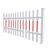PVC塑钢围栏 长3m 高1.8m	米
