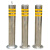 不锈钢警示柱防撞柱加厚立柱分道隔离桩警示桩钢管警示立柱桩加厚 固定款201-114*600*1.5mm