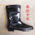 上海双钱牌橡胶雨鞋老式黑色工矿靴男女水鞋中筒厚底雨靴消防防汛 黑色上海牌中筒 39