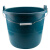 金诗洛 泥工瓦工小灰桶 29cm加强款绿色带手提 建筑工地用牛筋桶泥灰塑料桶 加厚水泥桶 KT-223