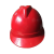 惠利得国标高强度ABS安全帽电工施工建筑工地透气电力通信工程帽劳保帽 红色报警器