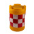 星记舟防撞桶圆柱形塑料隔离水马 高速路口道路交通 反光警示墩 65*80cm 单位：个