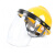 电焊防护罩安全帽面罩焊工防护面罩防烤护全脸焊帽头戴式面具工业品 单独屏透明xy