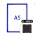 定制A4A3工厂车间巡场点检表文件夹设备巡检记录表文件袋磁性点检 A5蓝色磁性配粘胶贴通用墙面