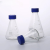 玻璃透明螺纹口丝口蓝盖试剂瓶锥形瓶子密封带刻度化学实验室取样 蓝盖锥形瓶250ml
