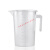 量杯 塑料 带刻度量筒厨房烘培奶茶店器具小工具塑料量具计量杯加 100ml
