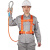 JOHA 安全带高空作业半身式套装户外保险带五点式耐磨安全绳 GM3679-双小钩3米 