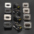 D型模块RS232插座9针工业串口母对母座15芯VGA公转公DB15对接底座 DB15/VGA公对公 黑色