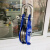 卸扣滑轮微型小滑车闭口单轮轴承钢索滑索动滑轮喷塑滚轮封闭吊轮 蓝色吊钩60mm（0.4吨）