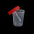 比鹤迖 BHD-6374 透明塑料标本采集瓶带刻度螺口一次性尿痰杯 120ml大便杯 100只