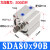 外牙薄型气缸 SDAS80/SDA80*5/10/15/20/25/30/40/50/75/100- SDA80x90B外螺纹