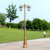 小区路灯家用户外防水景观灯花园别墅双头D道路灯欧式3米 2.0米双头黑色加厚灯杆