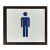 嘉易源（JIAYIYUAN）卫生间牌子厕所牌男铝型材30cm*25cm企业定制