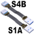 USB3.0公对母type-A轻薄扁平转接线A母对A公双弯角定制 ADT S1A-S4B 13P 0.1m