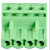 插拔式PCB接线端子绿色接线端母孔座2EDGK5.08-2P24P接线端子头铜 5P