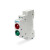 电源指示灯220V交流红色LED信号灯24V双色导轨式安装ND9绿色 红色+红色信号灯24v