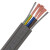 国标铜电缆线专用电梯空调随行线带钢丝扁2.5 4芯0.75带钢丝屏蔽扁线