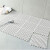 青苇自由拼接浴室防滑垫浴室淋浴隔水垫卫生间可剪裁地垫 白色6片装