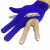 台球手套台球手套三指手套专用左手桌球右手台球厅打台球专用手套 蓝色豹手套100只价格(款)