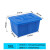带盖水箱长方形塑料蓝色614水箱养殖箱周转分拣箱胶箱海鲜水产周转箱 蓝加盖子 蓝加盖子160k外尺寸755*550*455mm