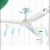 百思罗尼 吊扇直叶吸顶扇电风扇楼顶扇工业扇 56寸1.4米强风款 优质电机