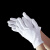 白手套棉礼仪薄款文玩盘珠布工作男女干活劳保耐磨开车夏季汗布 白色超薄款（100双） XL