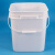金诗洛 方形塑料水桶 10L白色 塑料桶涂料桶油漆桶清洁拖把桶 KT-179