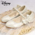 迪士尼（Disney）女童高跟鞋子儿童公主小皮鞋2024春秋新款魔术贴白色软底宝宝单鞋 白色 40码 内长24.5CM