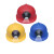 山头林村带灯的安全帽一体式ABS国标头盔矿灯可印字狼杰强光充电安全帽灯 美心龙LA-1002红色+排插充电器