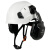 工业降噪音耳罩式耳罩搭配耳部防护听力隔音罩30dB R1黑色