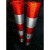 红白黄黑警示桩反光膜电线杆反光贴交通膜电力膜安全柱子反光贴纸 高度60cm3黄2黑1米