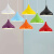欧普灯现代简约北欧吊灯工业风单头创意个性餐厅理发店饭店商用彩色 42厘米黑色30.瓦高亮灯泡