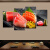 承琉三文鱼刺身装饰画日式料理寿司店背景墙壁画海鲜馆餐厅居酒屋挂画 16款 尺寸二（1.6米宽/0.9米高）25mm