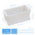定制白色塑料周转箱长方形分格箱多功能配件收纳盒六格箱螺丝盒子 390型豆腐筐+白色