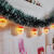 橙央（CHENGYANG）圣诞彩带装饰彩条藤条橱窗场景布置圣诞树树叶雪花毛条新年装饰品 墨绿白边(约15cm宽，2米长)