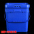 加厚16升方形桶塑料桶涂料桶密封桶乳胶漆包装桶包装桶 加厚16升方桶白色（易开盖）