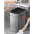 智能感应式垃圾桶家用带盖厨房客厅卫生间厕所自动打包不锈钢大号 15L不锈钢色自动打包客厅厨房 12L以上