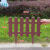 姒桀小院围栏棕色塑料栅栏护栏篱笆室外花园仿木节日装饰小栅栏咖啡色 咖啡色欧式【长60厘米高34厘米】