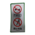 冠帆 定制电梯标识 禁止扒门 禁止依靠；透明PVC  20*10cm
