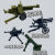 第三方军事武器装备兼容乐高积木人仔拼装塑胶加特林重机枪玩具 山炮+高射机枪+M2重机枪B