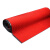 罗德力 PVC双条纹地垫 商用防滑地毯走廊地垫门垫耐磨复合底 宽1.8米*1米大红色