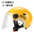 麦可辰外卖骑手装备专用电动车骑行头盔冬季保暖夏季清凉透气可定制logo B2001(冬盔)+3C透明镜片 L