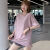 FNBG运动短袖T恤女2024夏季薄款宽松跑步罩衫瑜伽速干健身服休闲上衣 粉色短袖884[常规款] M 建议75-100斤