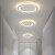 丹菲诺创意吸顶灯过道走廊灯现代简约个性入户门厅灯玄关阳台灯 B款 金白 25厘米 非智能单色白光