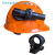 定制安全帽消防手电筒夹头盔头灯支架安全帽侧灯卡扣夹子安全帽固定卡 J型A(18-23.5毫米)