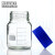 实验室玻璃仪器蓝盖瓶试剂瓶2505001000ml广口瓶圆大口瓶玻 250ml(进口肖特广口)